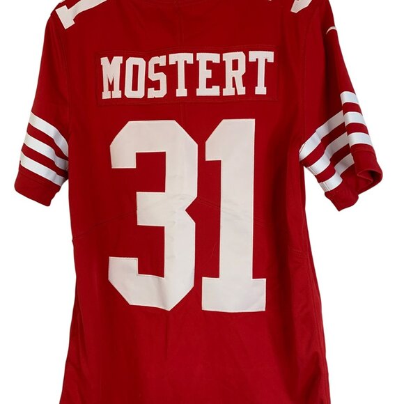 NWT Nike NFL 49ers Player 31 Mostert Red Jersey Mens Size S - Picture 7 of 10
